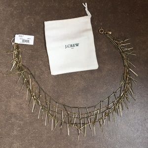 J Crew 5 Strand Necklace and cloth case